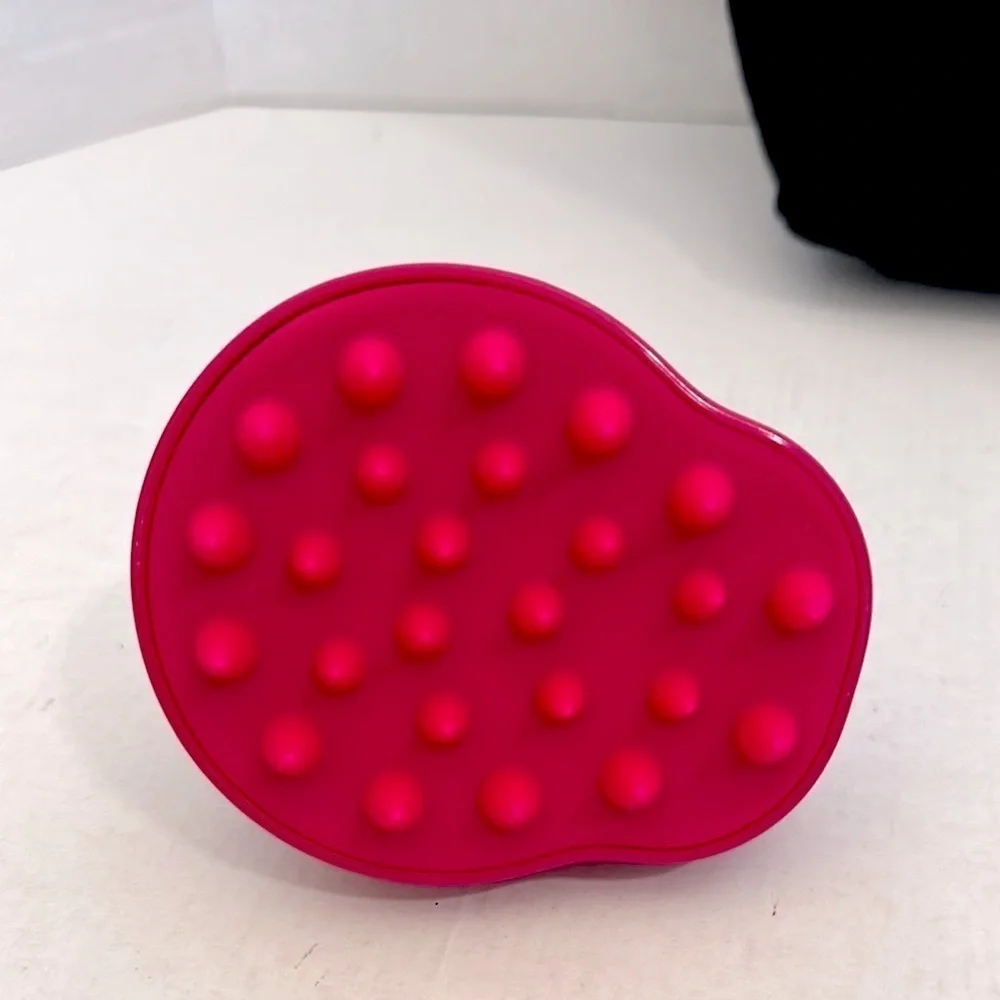 Redken Black and Pink Cosmetic Bag with matching hair and scalp massager NWT